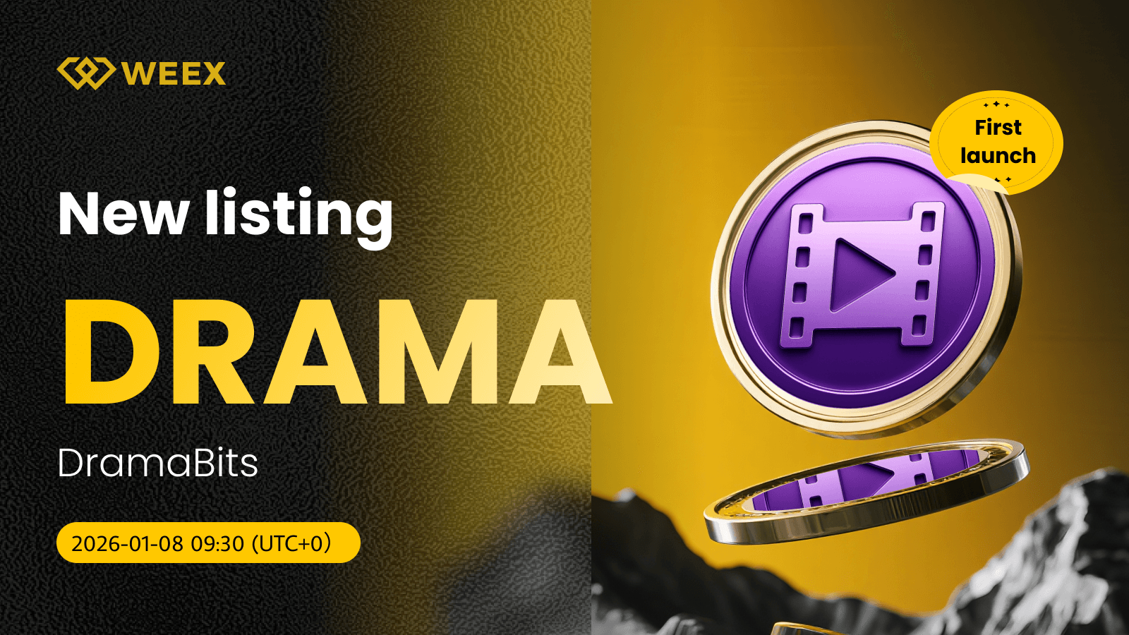 DRAMA USDT 上線 WEEX:交易 DramaBits (DRAMA) 代幣