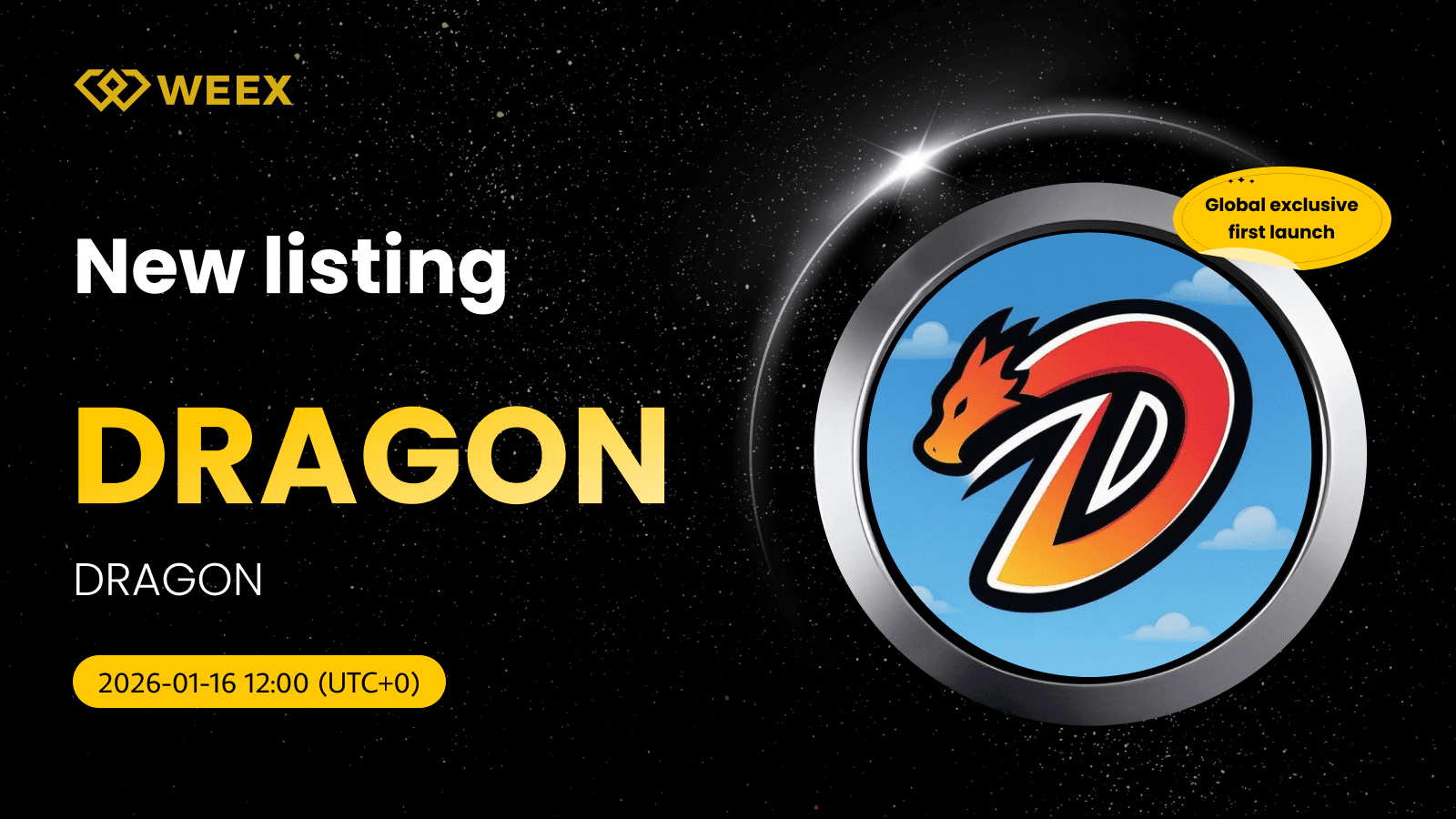全球獨家首次推出:DRAGON Coin現已上架WEEX現貨