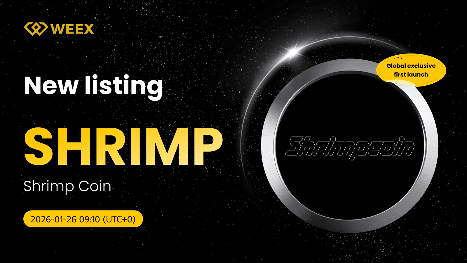 SHRIMP USDT 現已登陸WEEX:蝦幣獨家上幣