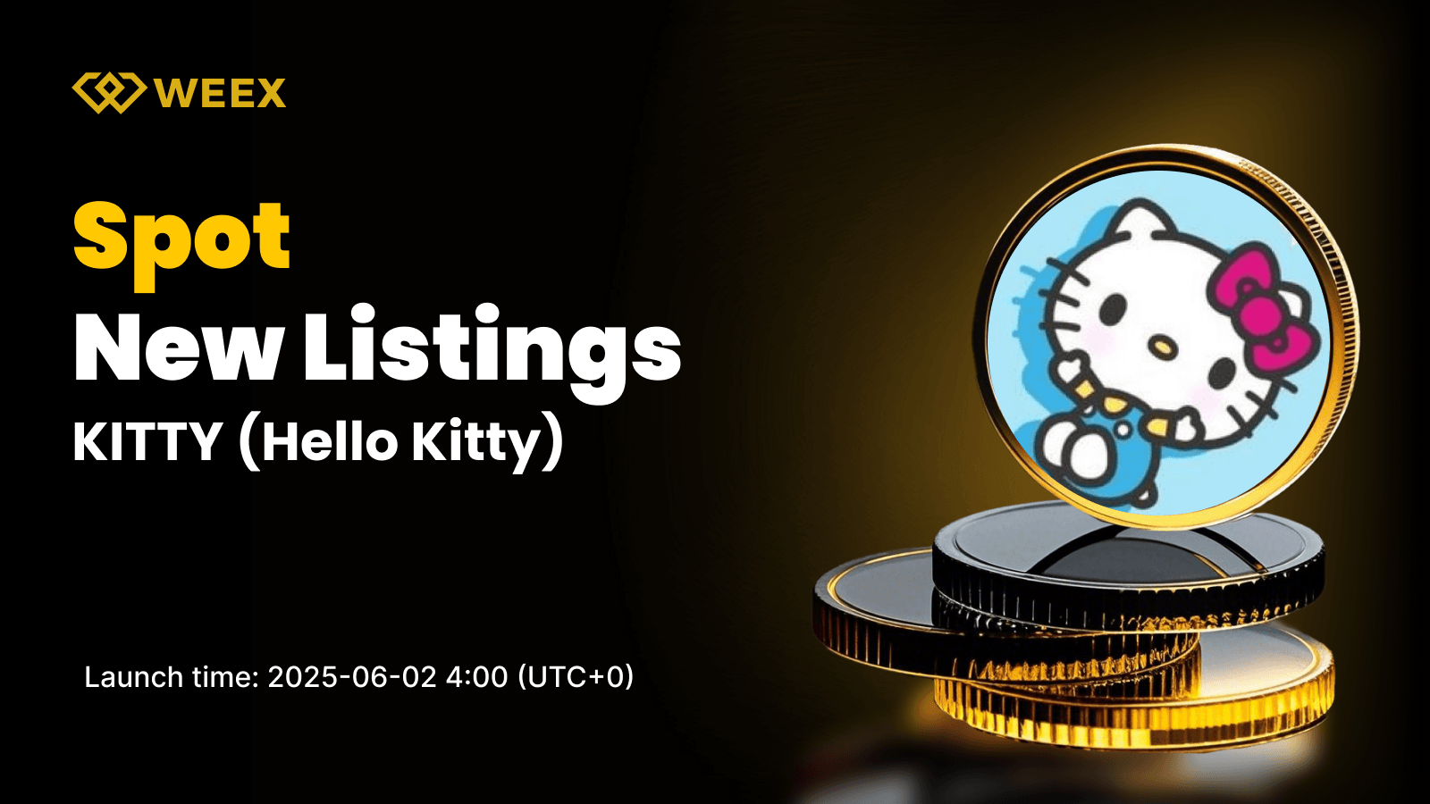 哈囉凱蒂 (KITTY) 將登陸WEEX現貨市場