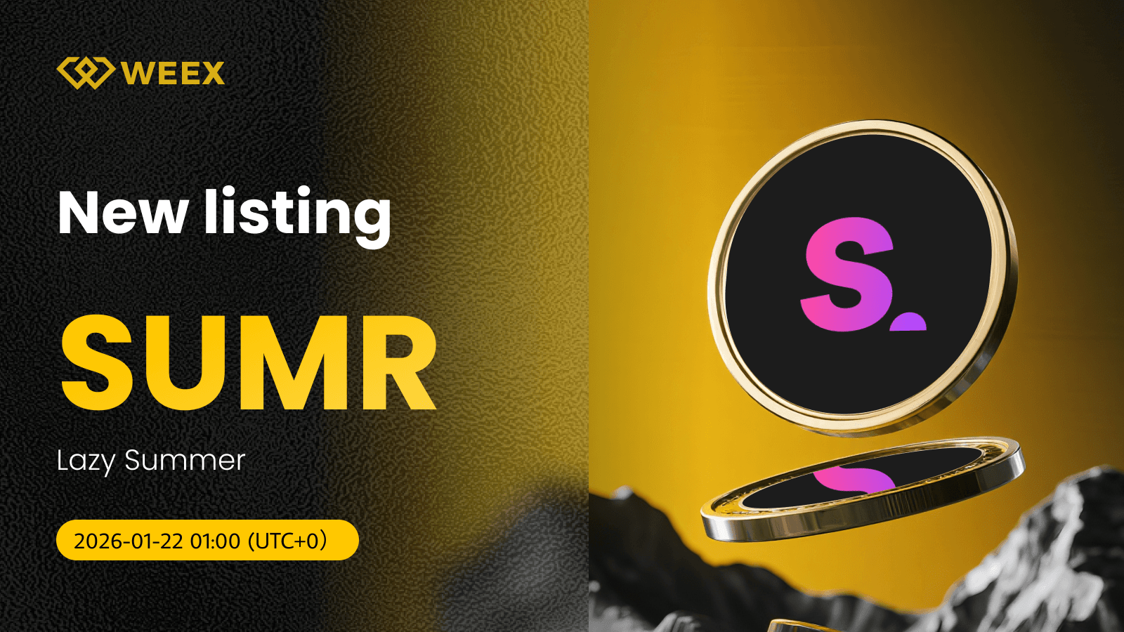 SUMR USDT 首發上線:Lazy Summer Coin 現已登陸 WEEX 現貨交易