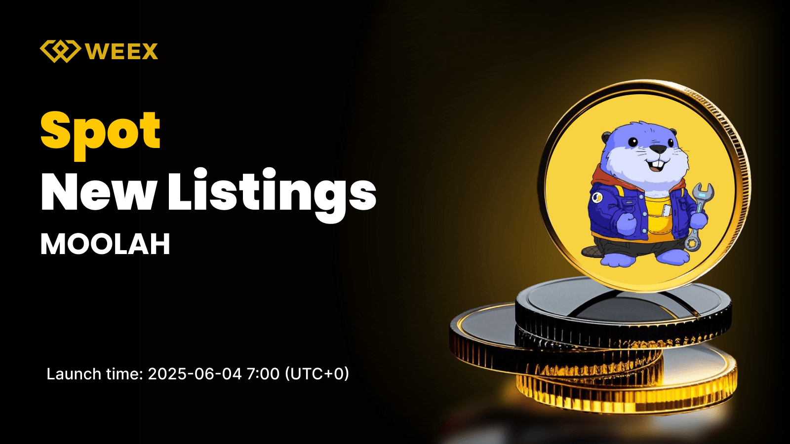 MOOLAH 將於 WEEX 現貨市場推出 — MOOLAH/USDT 交易將於六月四日開啟