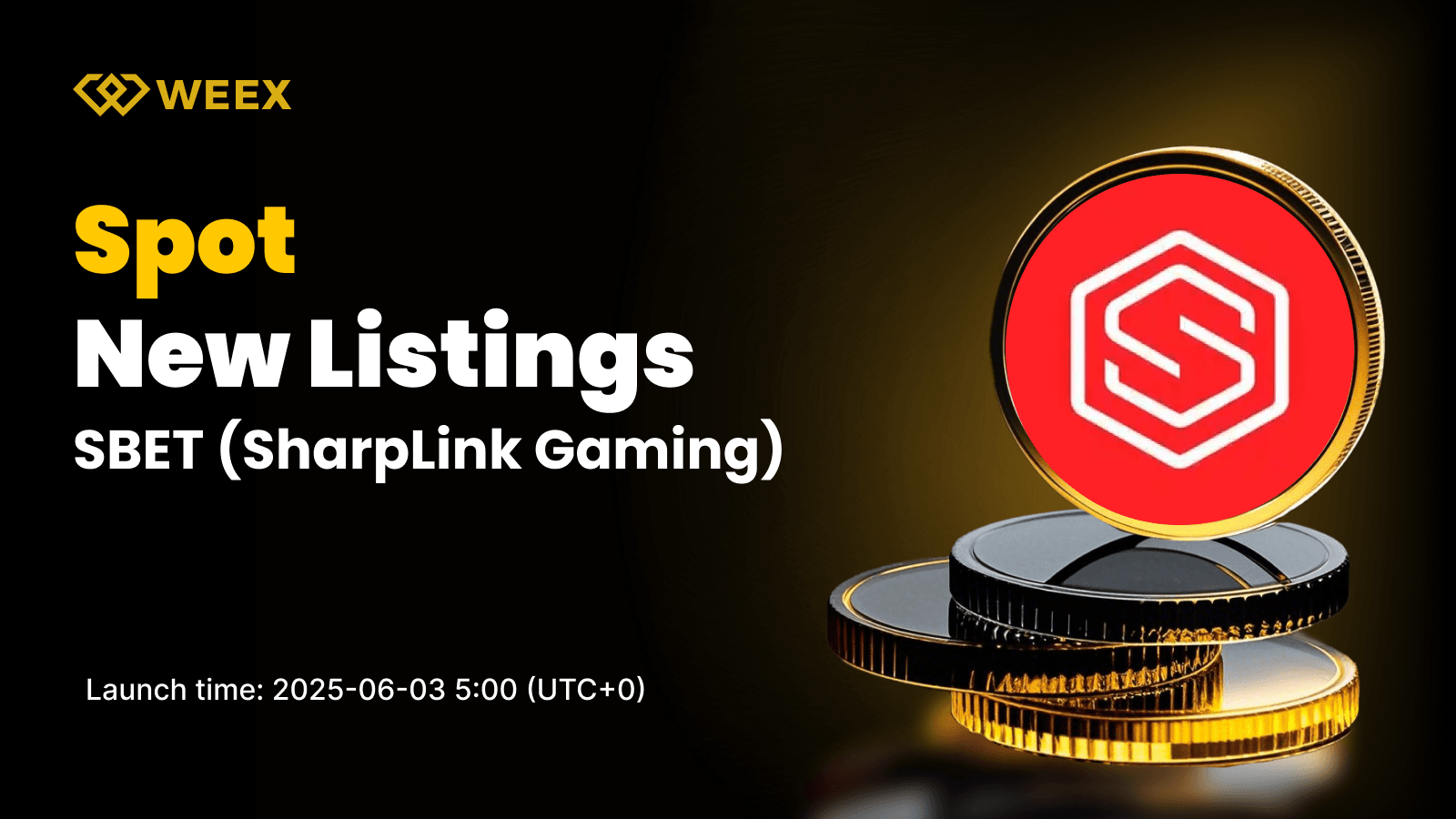 SharpLink Gaming (SBET) 將即將在 WEEX 現貨市場推出