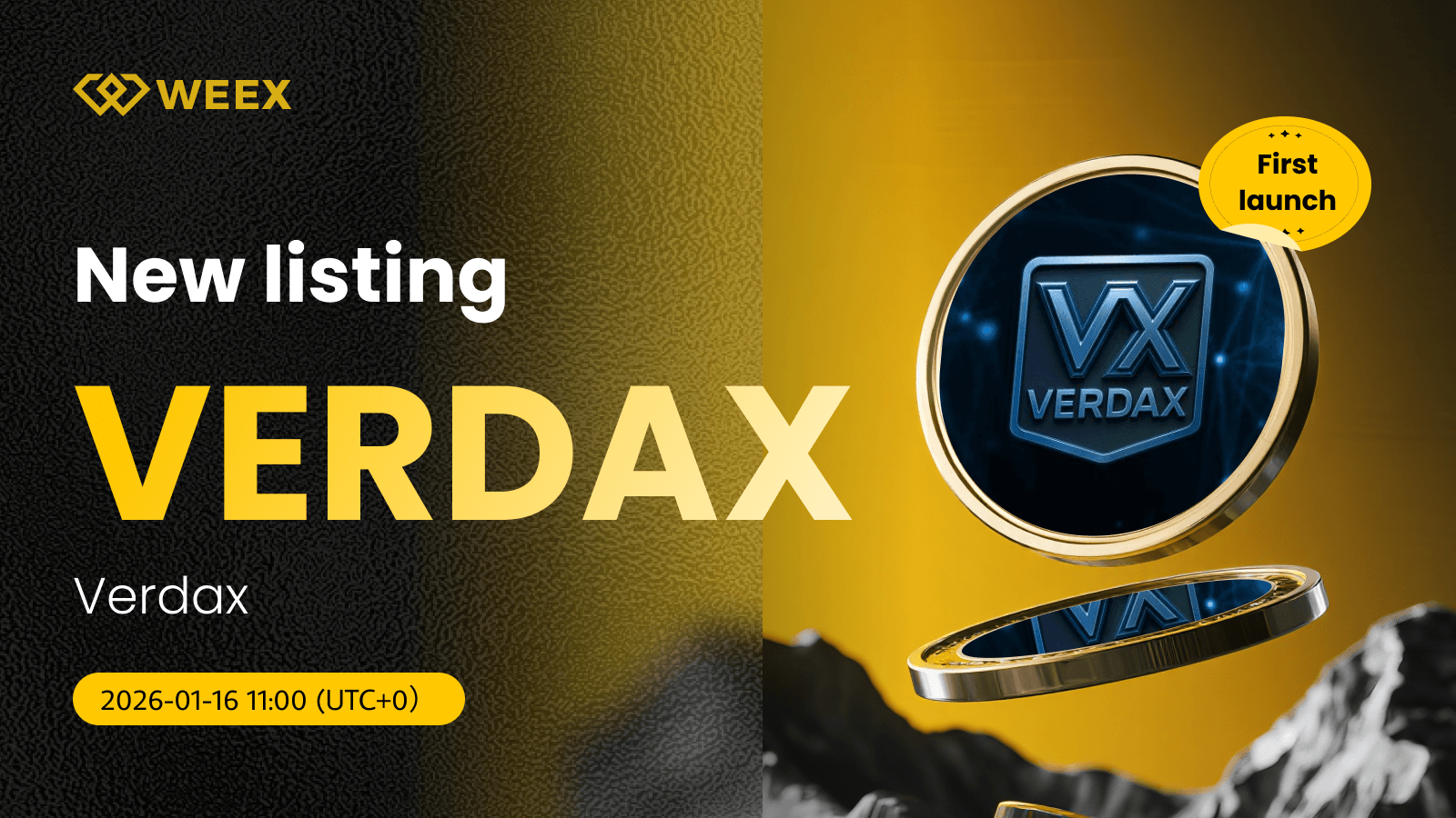 Cặp VERDAX USDT mới được niêm yết trên WEEX Spot.