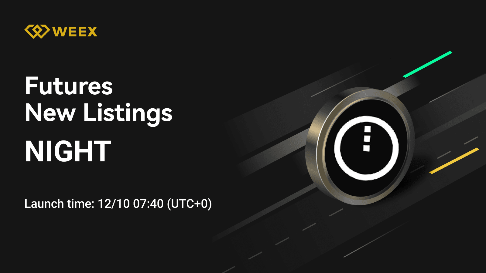 Hợp đồng vĩnh cửu NIGHT USDT hiện đã có mặt trên WEEX