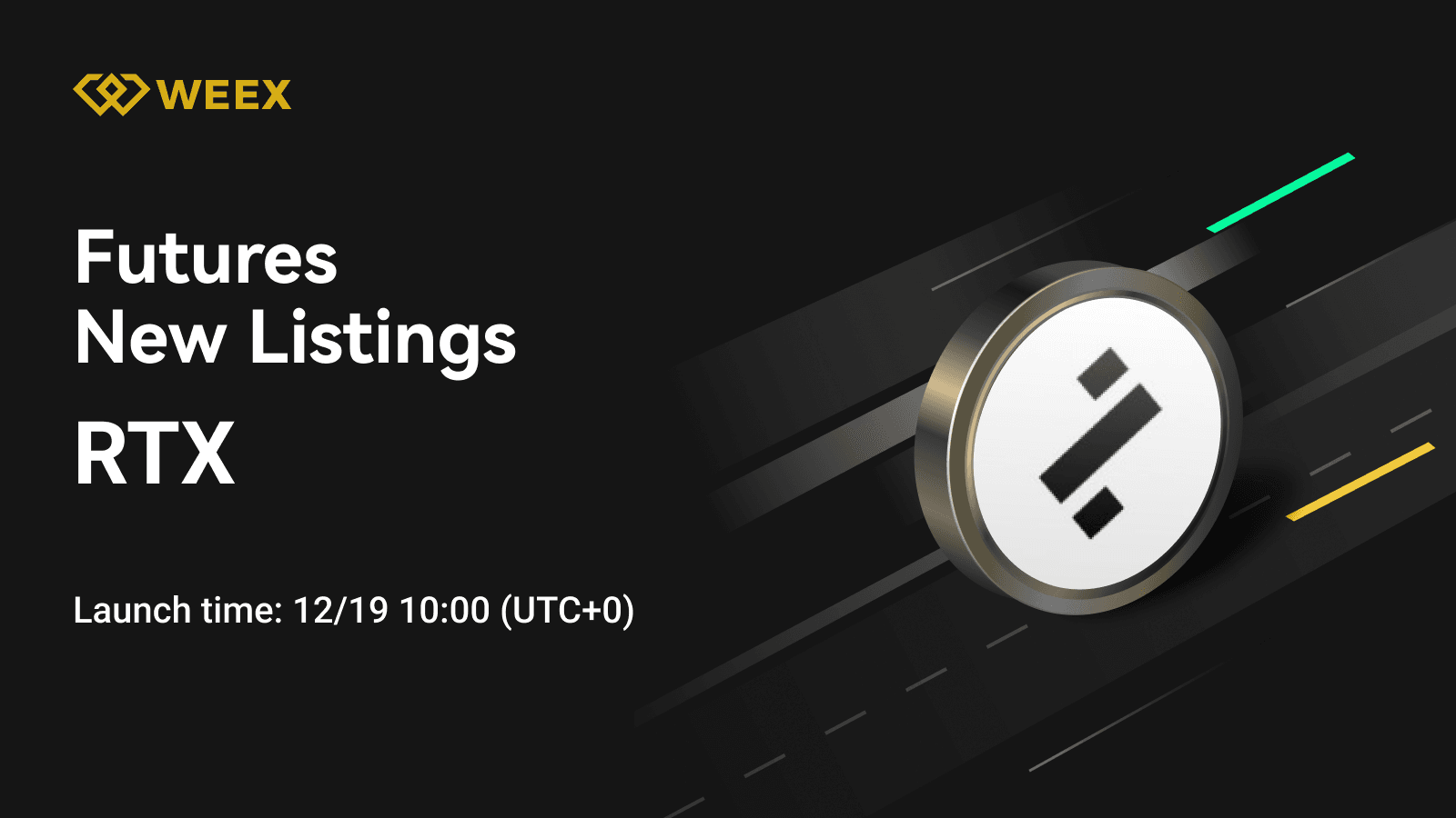 WEEX 合約交易上線 RateX (RTX) 代幣與 RTX USDT 合約