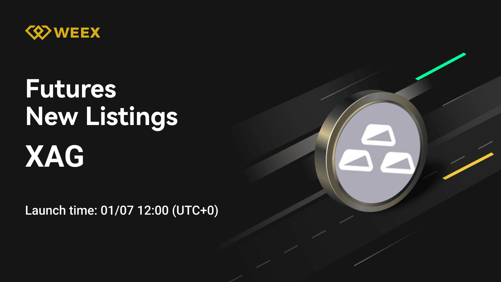 WEEX 合約交易推出 XAG 永續合約及 XAG/USDT 交易對