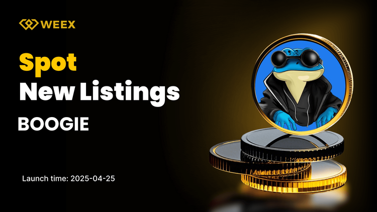 BOOGIE 首次登陸 WEEX 現貨平台，BOOGIE USDT 交易對現已上線