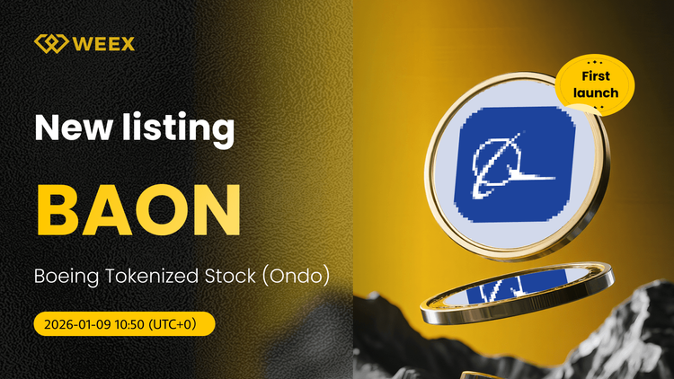 BAON USDT Live: Boeing Tokenized Stock (Ondo) được niêm yết trên WEEX Spot
