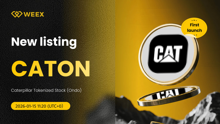 Niêm yết CATON USDT: Cổ phiếu Token hóa Caterpillar trên WEEX Spot