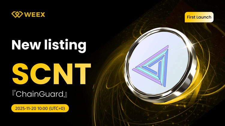 Giao dịch SCNT USDT: Coin ChainGuard (SCNT) được niêm yết trên WEEX Spot