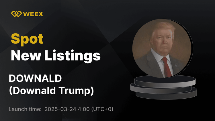 Downald Trump 現已在 WEEX 上市 – 立即開始交易 DOWNALD USDT 對！