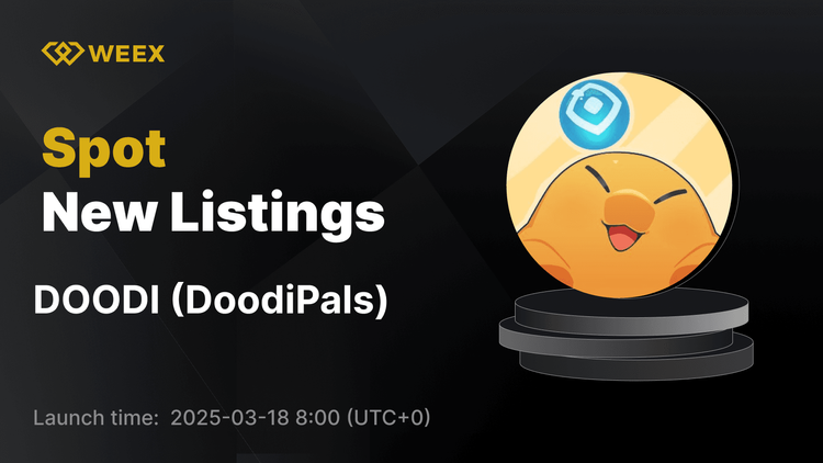 DoodiPals（DOODI）現已在 WEEX 現貨上架——立即交易 DOODI USDT！