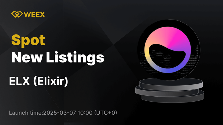 Elixir (ELX) 現已上線 WEEX 現貨市場，ELX USDT 交易對上線
