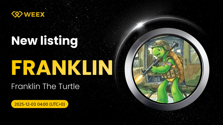 Franklin The Turtle (FRANKLIN) Coin được niêm yết trên WEEX Exchange