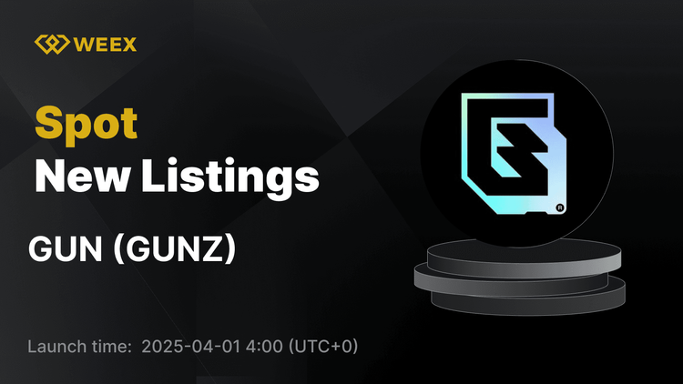 GUNZ（GUN）上線WEEX現貨，開通GUN USDT交易對