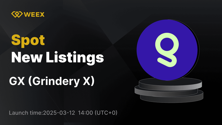 Grindery X (GX) 現已登陸 WEEX – GX USDT 交易上線