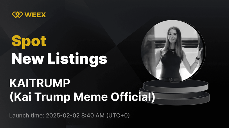 Kai Trump Meme Official（KAITRUMP）在 WEEX 上首次亮相 – 立即使用 KAITRUMP USDT 進行交易！