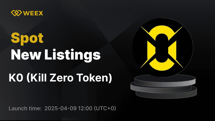 Kill Zero Token（K0）加入 WEEX 現貨市場，K0 USDT 交易對現已上線