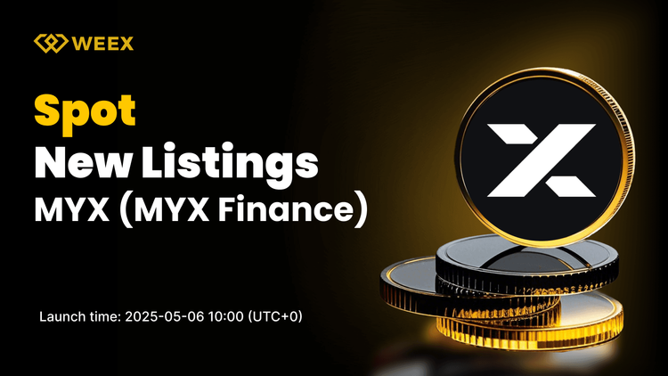 MYX Finance (MYX) 登陸 WEEX 現貨交易所，MYX USDT 交易對現已上線