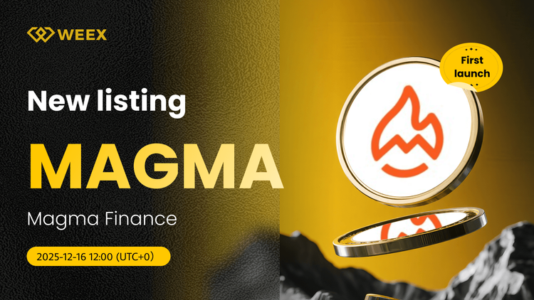 Magma Finance (MAGMA) Coin hiện đang được niêm yết trên WEEX với MAGMA USDT Spot Trading Pair