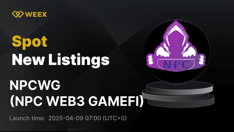 NPC WEB3 GAMEFI（NPCWG）現已在 WEEX 現貨市場交易