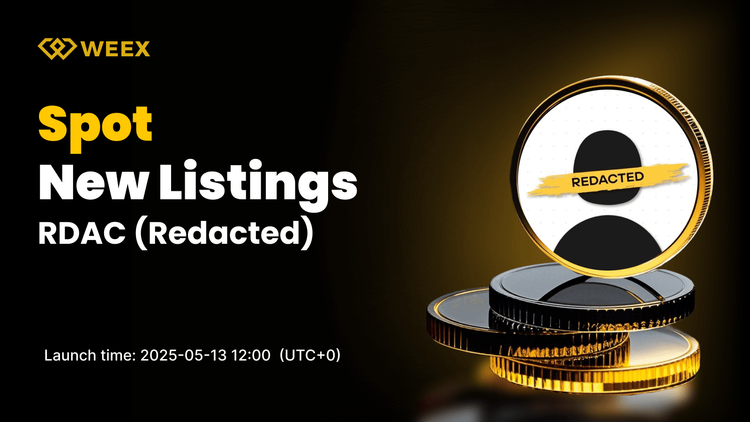 Redacted (RDAC) 現已上線 WEEX — RDAC/USDT 現貨交易即將開啟