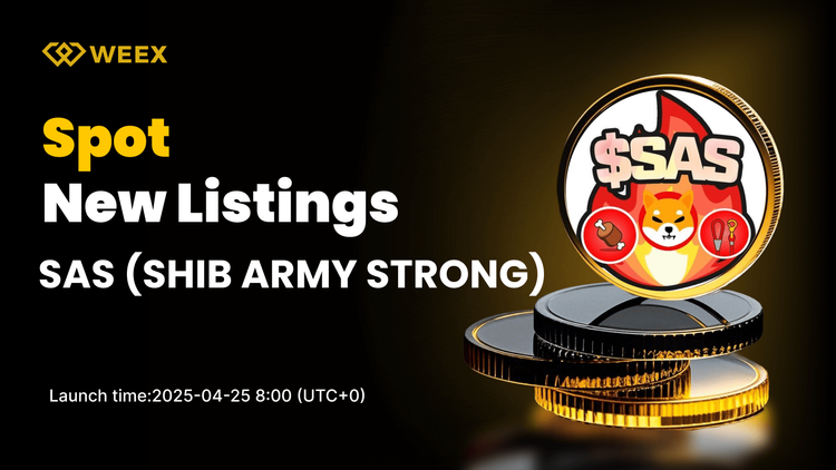 SHIB ARMY STRONG (SAS) 登陸 WEEX 現貨市場，SAS USDT 交易對現已開放交易
