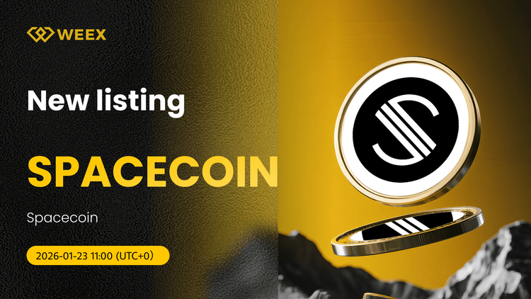SPACECOIN USDT首次上幣於WEEX現貨平台
