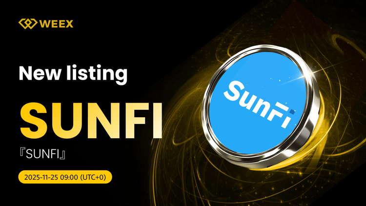 Cặp giao dịch SunFi USDT được niêm yết trên WEEX Spot