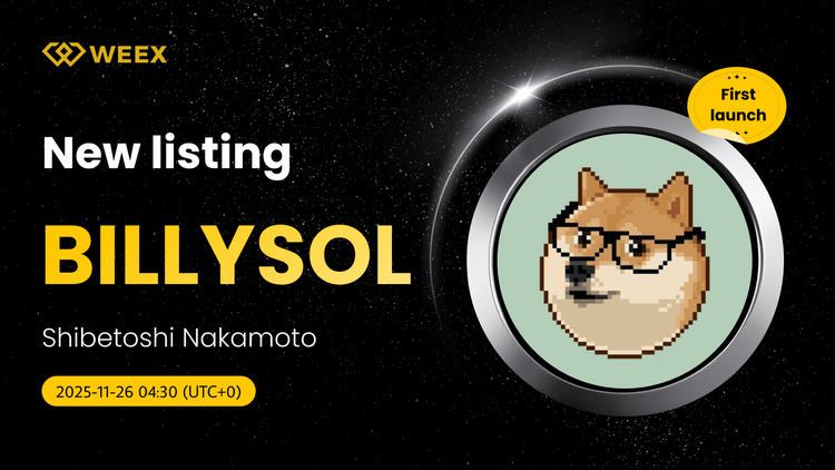 BILLYSOL USDT Now Live on WEEX: Danh sách Shibetoshi Nakamoto