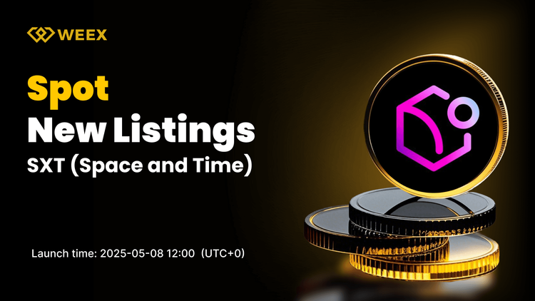 Space and Time (SXT) 即將上線 WEEX，開啟 SXT/USDT 交易對