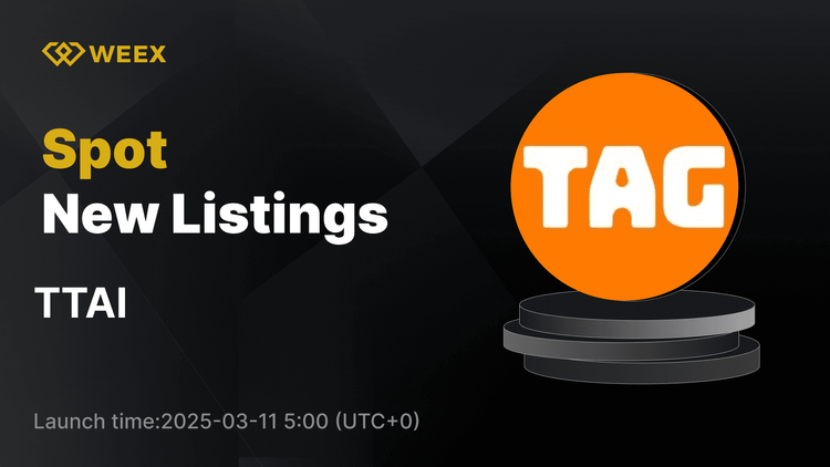 TTAI USDT 現貨交易上線WEEX