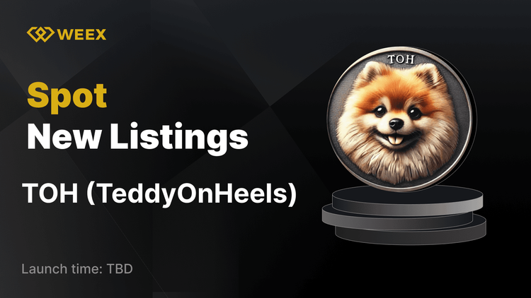 TeddyOnHeels (TOH) hiện được niêm yết trên WEEX và TOH bắt đầu giao dịch cặp USDT