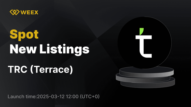 Terrace (TRC) 現已上線WEEX現貨 – TRC USDT交易開啟