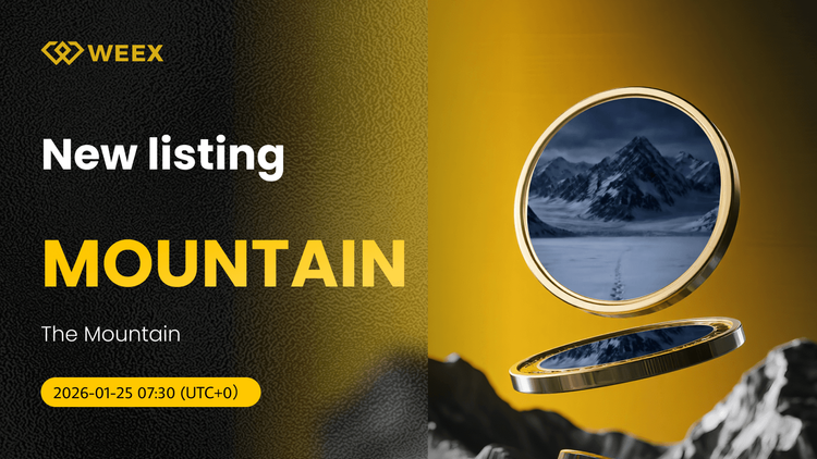 The Mountain Coin 上線 WEEX，開放 MOUNTAIN/USDT 現貨交易對