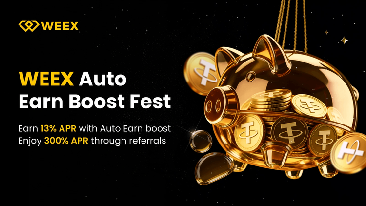 Kiếm tiền tự động 2026: WEEX tặng thêm 0,5% + thưởng 300% APR — Có cao hơn Binance và Bybit không?