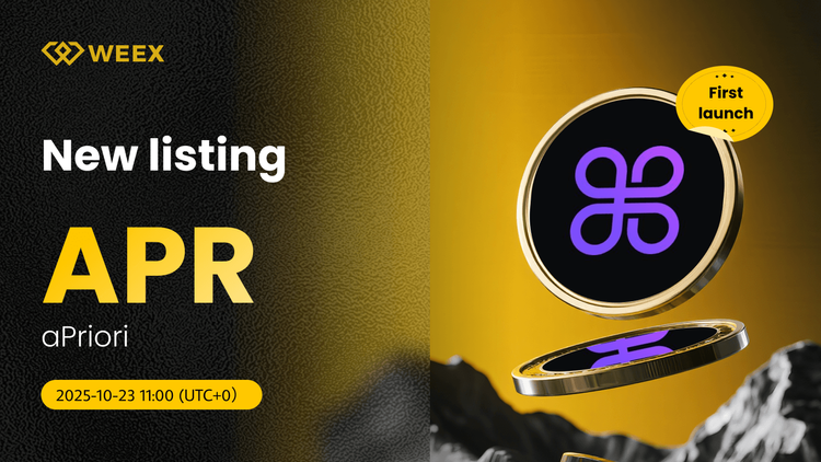 Giao dịch USDT trực tiếp theo quý APR: WEEX niêm yết đồng tiền aPriori (APR)